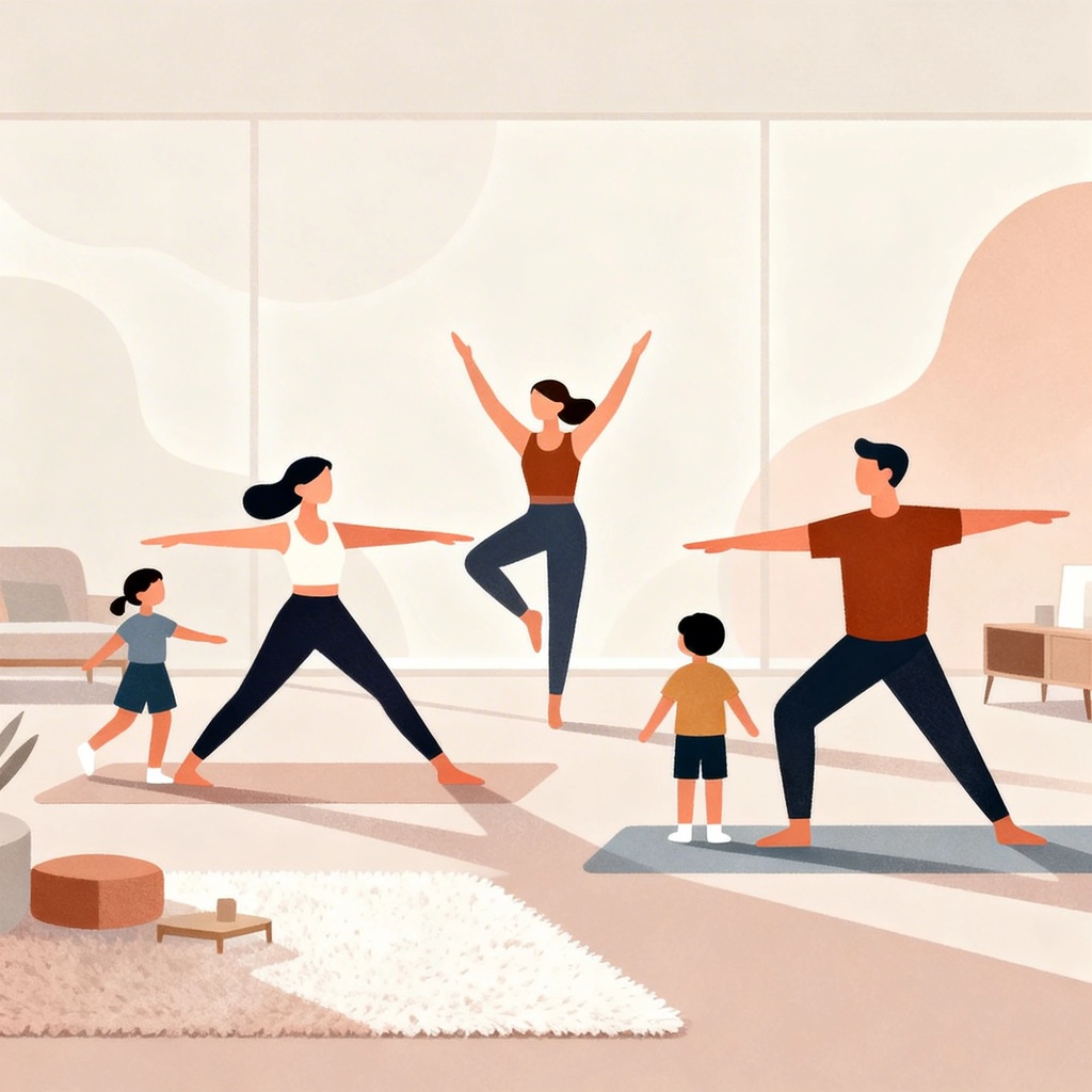 Proste ćwiczenia dla całej rodziny